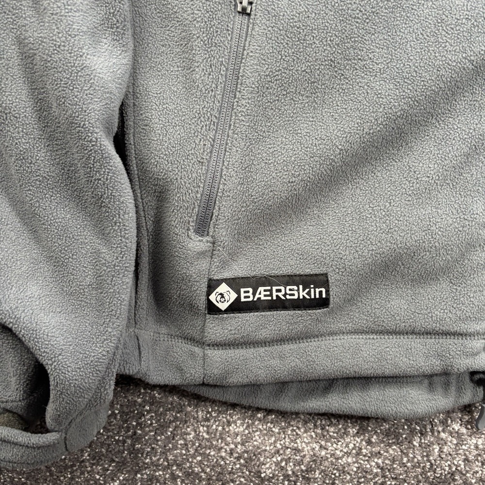 Baerskin Tactical Hoodie V1 Mens XL Gray Full Zip Fleece Multi-Pocket Jacket - Picture 6 of 14